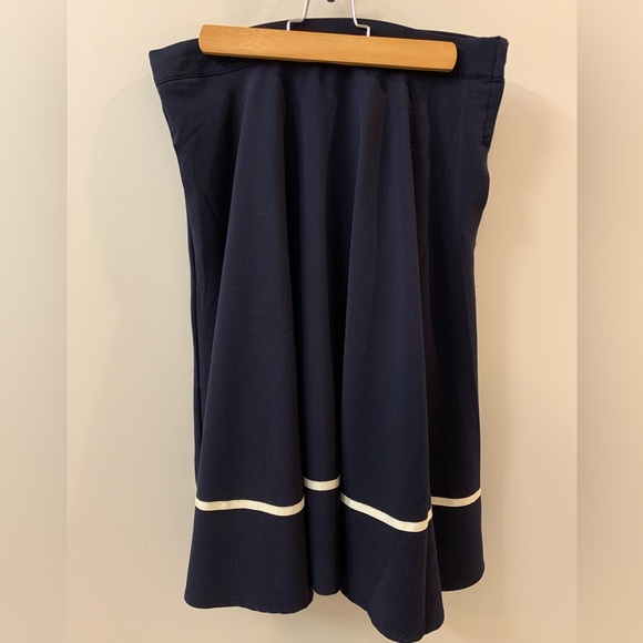 NWOT ModCloth Women’s Sway This Way Navy Skirt w/ Stripe size Large - Picture 3 of 12